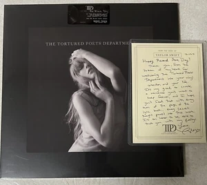 TAYLOR SWIFT The Tortured Poets Department "The Black Dog" Vinyl WITH RSD NOTE - Foto 1 di 12