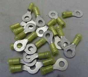 Lot of 20 MOLEX 190730234 Avikrimp Ring Tongue Terminal 10- 12 AWG Stud 1/4 M6 - Picture 1 of 3