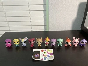 Littlest Pet Shop Konvolut verschiedene Tiere der neuen Generation 11 Stück + Aufkleber - Bild 1 von 3