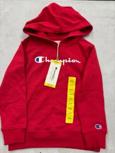 Champion Authentic KIDS Sweatshirt Hoodie Logo(SCARLET RED S 7/8)NWT - Picture 1 of 3