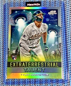 2024-2025 Topps Cosmic Chrome Extraterrestrial ET-25 Tyler Soderstrom RC A's - Picture 1 of 2