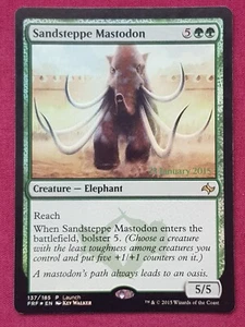 Magic The Gathering FATE LÁMINA FORJADA ESTEPA ARENISCA MASTODON PRELANZAMIENTO tarjeta Magic The Gathering Magic The Gathering Magic The Gathering - Imagen 1 de 2