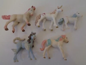 schleich bayala figures fantasy small horses & unicorn and papo pink unicorn - Picture 1 of 23