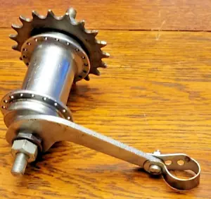 Vintage NANKAI NK No.75 Coaster 36H Chrome Rear Hub w/ 20T Sprocket - Picture 1 of 9