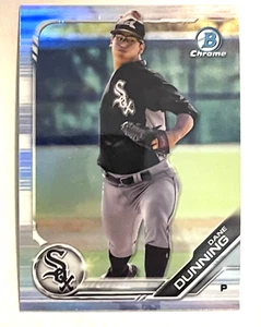 2019 BOWMAN DRAFT CHROME DANE DUNNING REFRACTOR CHICAGO WHITE SOX #BDC-54 - Picture 1 of 1