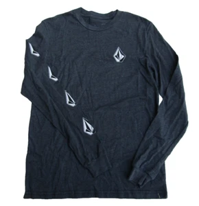 Volcom Herren grau Langarm Logo T-Shirt Größe Small T111 - Bild 1 von 5