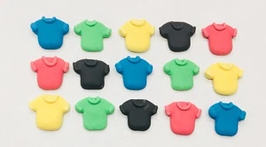 24 Icing Soccer Football Jersey Cupcake Toppers Decorations Cake World Cup - Picture 1 of 5