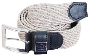 Paul & Shark YACHTING Hombre Cinturón Trenzado Elástico Cuero Talla 140 55" Beige - Imagen 1 de 5