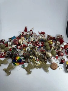 Riesiges Konvolut Vintage und moderner Weihnachtsschmuck klein-mittelgroß Baumschmuck - Bild 1 von 15