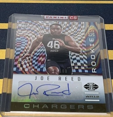 2020 Panini Illusions - Rookie Signs #RS45 Joe Reed /199 (AU, RC) Chargers Auto - Image 1 of 2