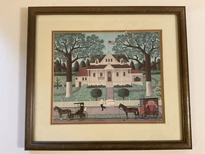 CHARLES WYSOCKI LITHOGRAPH ICE CREAM AND HOPSCOTCH - Picture 1 of 4