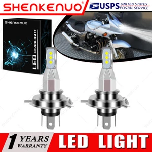 For Kawasaki W650 Z125 Pro Z650 ZL600 ZR-7/S ZR1100 - 2X HS1 9003 LED Headlights - Picture 1 of 12