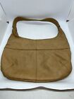 Genuine Leather Hobo Bag Tan Color Zippered Pocket Made in Mexico