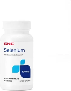 GNC Selenium 100mcg Build Antioxidant Enzymes Dietary Supplement, 100 Tablets - Picture 1 of 3