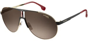 Carrera Men's Black Gold-Tone Pilot Sunglasses w/ Gradient Lens- CA1005S 02M2 HA - Picture 1 of 3