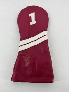 Cubierta de cabeza para conductor de golf Sunfish arándano rosa rojo cuero real 048 - Imagen 1 de 2