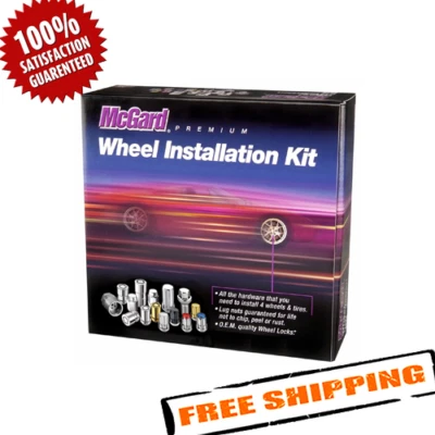 Kit de instalación de rueda McGard 84658 asiento cono negro 6 tacos, tamaño de rosca M12 x 1,5 Foto 1 de 4