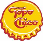 TOPO CHICO MINERAL WATER 14" BOTTLE CAP SHAPED HEAVY DUTY USA MADE METAL AD SIGN