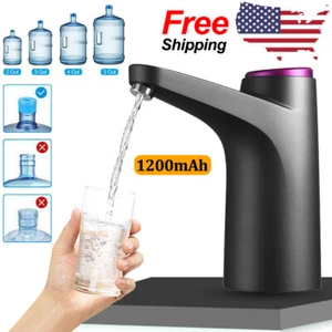 Automatic Water Bottle Pump Universal Electric Switch USB Jug Dispenser 5 Gallon - Picture 1 of 12