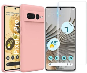 Coque Silicone Rose + Vitre Protection Ecran Pour Google Pixel 7 Pro 5G Little B - Photo 1 sur 4