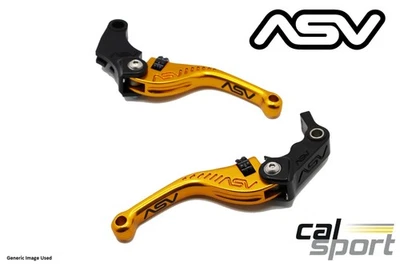 ASV Suzuki GSXR600 2008-2010 K8 K9 L0 F3 Short Gold Brake and Clutch Levers - Image 1 of 3