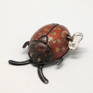Giocattolo di latta coccinella con carica meccanica a chiave - Picture 1 of 6