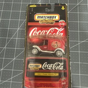 Caja de cerillas Coca-Cola coleccionables vintage 1999, 1921 Ford modelo T 1/64 - Imagen 1 de 10