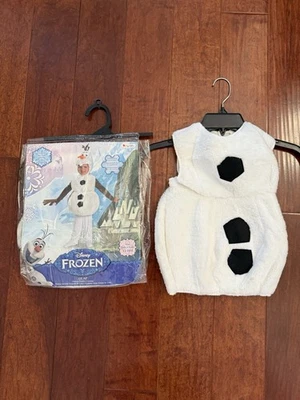 NOVO Disfarce 3 Peças Disney Frozen Olaf SOFT Fantasia de Halloween Criança 12-18 Meses - Imagem 1 de 4