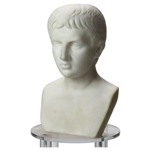 Antique Carved Carrera Marble Bust of Young Napoleon C1880 - Picture 1 of 7