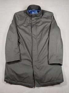 Hart Schaffner Marx Hombre Impermeable Negro Cuello Alto Presión/Zip - Bolsillos con Cremallera. - Imagen 1 de 13