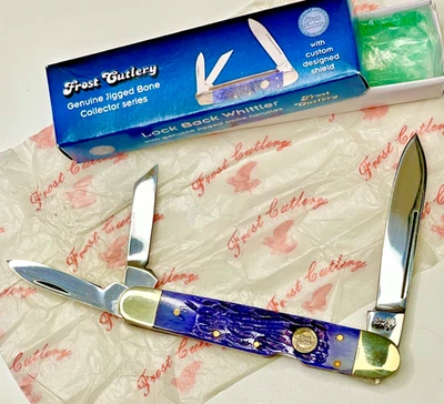 FROST 4" Long LOCKBACK WHITTLER w/GERMAN STAINLESS &  BONE  --  ((NEW)) in BOX - Image 1 of 4