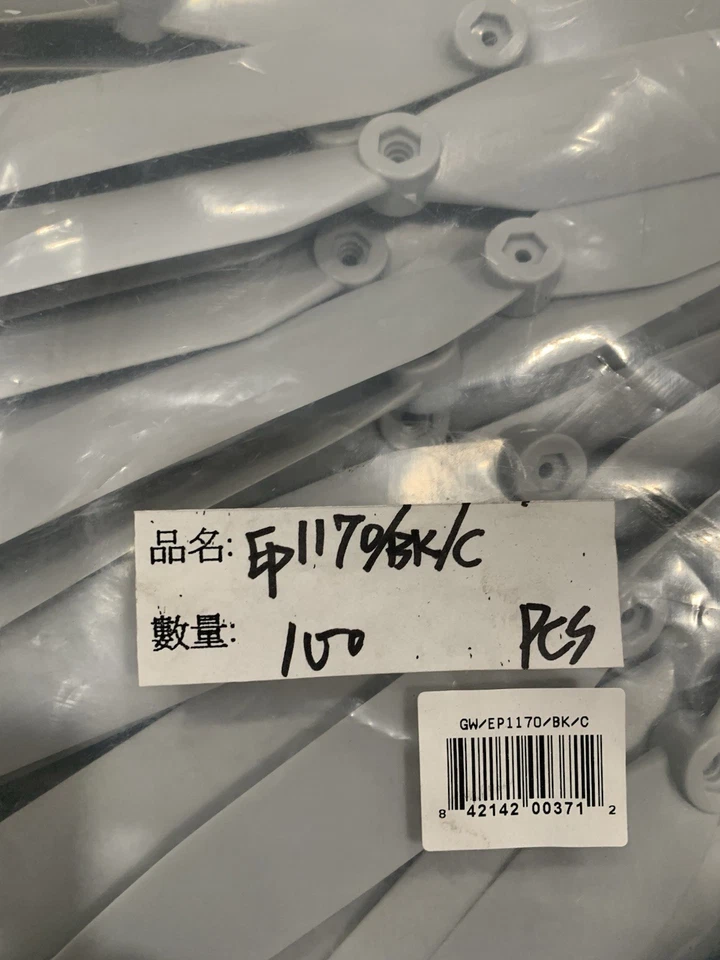 Gws R/C Propellers Park Flyer For Electric Plane 100 New In A Bag 11x70 - Image 1 of 4