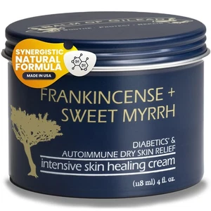 Fußheilcreme - Weihrauch & süße Myrrhe Feuchtigkeitscreme für empfindliche Ski... - Bild 1 von 8