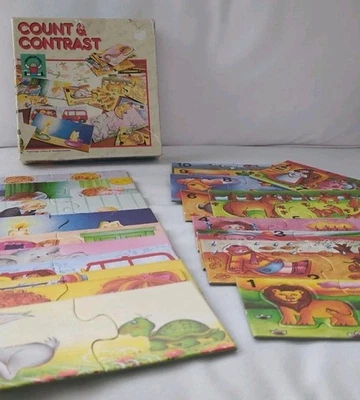 Rompecabezas Discovery Toys conteo y contraste 20 piezas OT ASD terapia del habla completo Foto 1 de 4