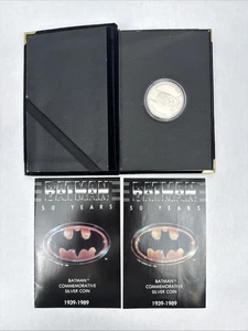 Batman 50th Anniversary One Silver Commemorative Proof Coin 1989 Limited Edition - Picture 1 of 4