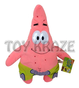 ¡PANTALONES CUADRADOS BOB ESPONJA PATRICK STAR FELPA! MUÑECA ROSA PEQUEÑA JUGUETE DE PELUCHE 12" NUEVA CON ETIQUETAS - Imagen 1 de 3