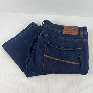 U.S. Polo Assn. Embroidered Low Rise Straight Leg Jeans Womens W34 L32 Blue - Picture 1 of 10