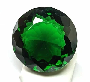 Large Green Amethyst 14.65 Ct. Round Faceted Cut Loose Gemstone Gifts for Women - Picture 1 of 6