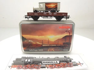 Märklin 94129 InfoTages 2003 vagón de baja borda con coche cargado EXCELENTE EMBALAJE ORIGINAL - Imagen 1 de 8