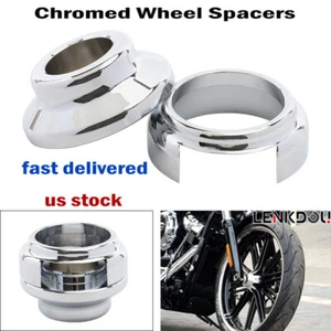 Wheel Spacer ABS Sensor Covers Set For Harley Touring Road King Glide 2008-2023  - Picture 1 of 7