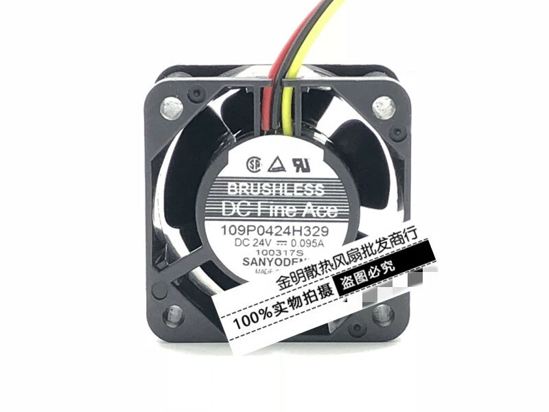 1 pcs Sanyo 4028 4CM 109P0424H329 24V 0.095A inverter cooling fan - Image 1 of 1