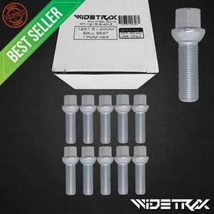 10pc 12x1.5 Wheel Lug Bolts Studs 17mm Hex Ball 40mm Shank For Mercedes Audi VW - Picture 1 of 4