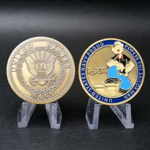 Moneda de metal The Sailor Man Popeye Challenge Marina de los Estados Unidos orgullosa colección conmemorativa - Imagen 1 de 8