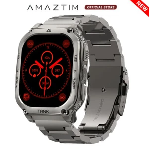 2024 AMAZTIM TANK M3 Smartwatch Męski Smartwatch 480mAh Bateria 5ATM Wodoodporny - Zdjęcie 1 z 17