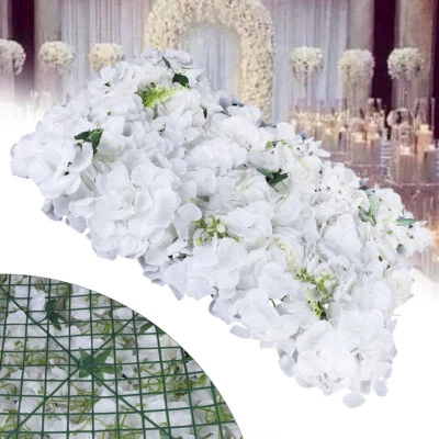 12pcs Artificial Flower Wall Panels Floral Decor Prop Wedding Party Venue Decor - Image 1 of 4