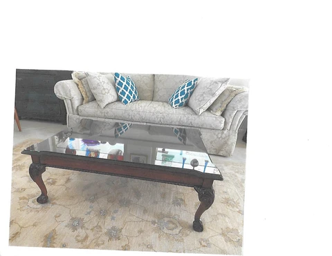 Thomasville Mahogany Traditional Chippendale Coffee Table Cover