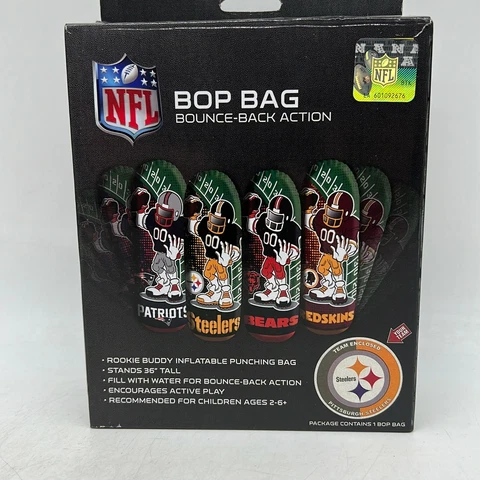 Fremont Die NFL Bounce Back Action Pittsburgh Steelers Rookie Bop Bag 36" Tall Cover