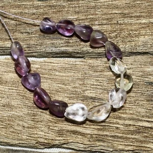 15 cuentas pepita de amatista natural piedras preciosas sueltas 11,30 quilates tamaño 5x4 mm a 7x6 mm - Imagen 1 de 6
