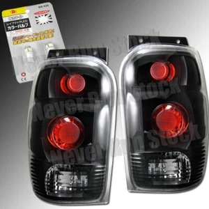 98-01 FORD EXPLORER CLEAR BLACK ALTEZZA TAIL LIGHTS + WHITE LICENSE PLATE BULBS - Bild 1 von 3