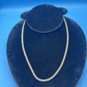 Collar de cadena retorcida 925 Milor Italia Margarita 25 gramos de plata de ley 20" - Imagen 1 de 10